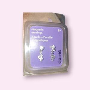 Claire's Silver Magnetic Earrings